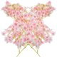 thumbnail image 3 of Pink Artificial Cherry Blossom Flower Vine for Wall Decor and Wedding Decoration 2pcs, 3 of 4