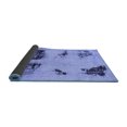 thumbnail image 2 of Ahgly Company Indoor Round Abstract Blue Modern Area Rugs, 8' Round, 2 of 4