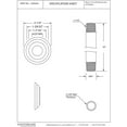 thumbnail image 6 of Westbrass D3636A-07 1/2" IPS x 36" Round Ceiling Mount Shower Arm with Flange, Satin Nickel, 6 of 8