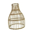 thumbnail image 3 of Walson Rattan Lamp Shade Rattan Chandelier Lampshade Light Fixture Cover Art Craft 18cmx26cm, 3 of 9