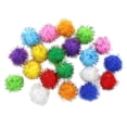 thumbnail image 2 of Self Play Cat toys, Cat interactive toys for indoor Cats, 1.2 in, 20 Pc, Mixed Colors, Craft Pom Pom Balls, Stimulating Cat toys, Kitten Play Gear, Pet Cat Supplies, 2 of 7