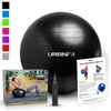 Exercise Balls For Fitness, Stability & Yoga - Workout Guide Included - 55CM / Black