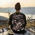thumbnail image 6 of Backpack Cooler lunch bag 36 Can Capacity Insulated Bag for Camping, Beach, Hiking & Travel Watercolor Opossum Pattern, 6 of 7