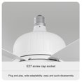 thumbnail image 2 of Advancent Ventilador de techo LED con control remoto para sala de estar Fanlight de techo con ajuste de luz y color Electrodomésticos Blanco con 6 hojas., 2 of 5