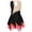 Black&Red, variant on Girls Sequins Mesh Splice Roller Ice Figure Skating Dress Ballerina Leotard Ballet Dance Wear Orange 10