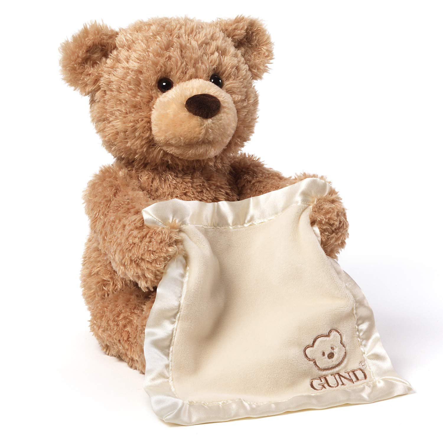 GUND Peek-A-Boo Teddy Bear Animated Stuffed Animal Plush 11.5" 