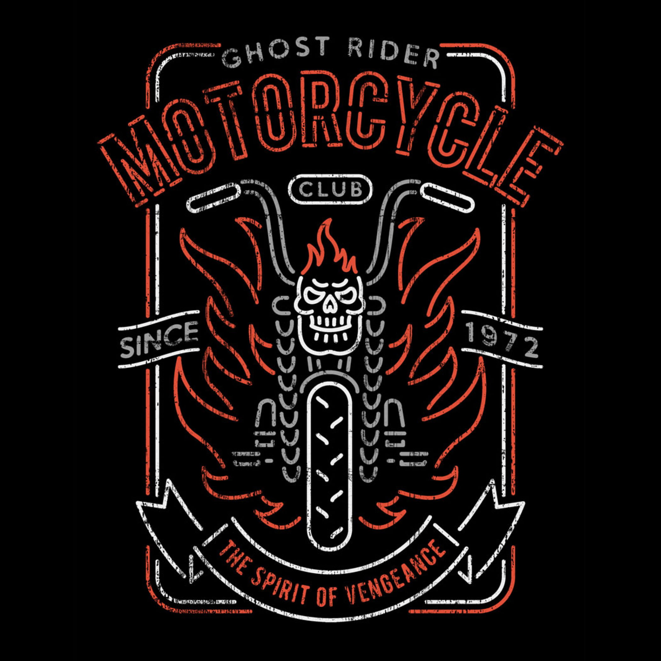Marvel Boys Ghost Rider Motorcycle Club Sweatshirt 