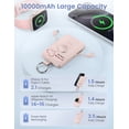 thumbnail image 4 of RORRY Portable Charger 10000mAh, Power Bank with Built-in Cables & Apple Watch Magnetic Charger, 20W Fast Charging Travel Charger for iPhone 17/16/15/14, Apple Watch, Samsung & Android, Mom-Pink, 4 of 5