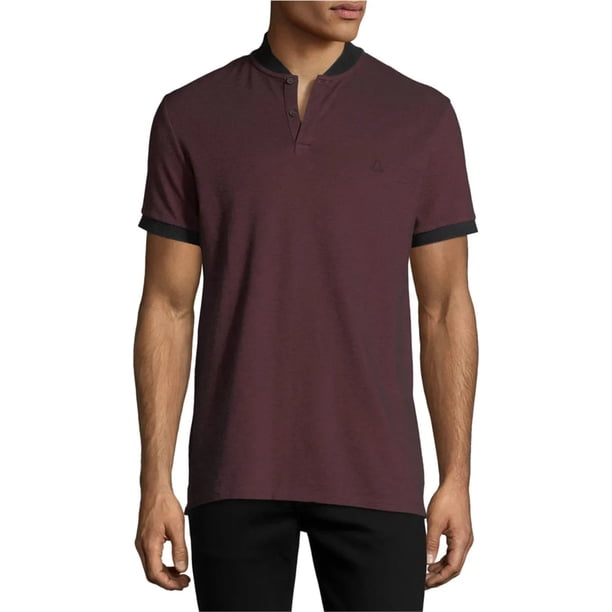 Elevenparis Hombre Nelson Henley Shirt darkburgandycombo XL