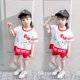 thumbnail image 3 of Hello Kitty-traje cómodo de algodón de verano para niñas, jersey de manga corta, camiseta, pantalones cortos, ropa informal de dos piezas para niños, 3 of 5