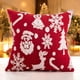 thumbnail image 1 of Christmas Light Pillow Covers Soft Multicolor Plush Snowflake Reindeer Shape Sofa Cover Home Decoration, 1 of 6