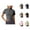 Grey, variant on Workout T Shirts for Women 2025 Short Sleeve Stand Collar High Stretch Seamless Zip Up Yoga Gym Athletic Tees