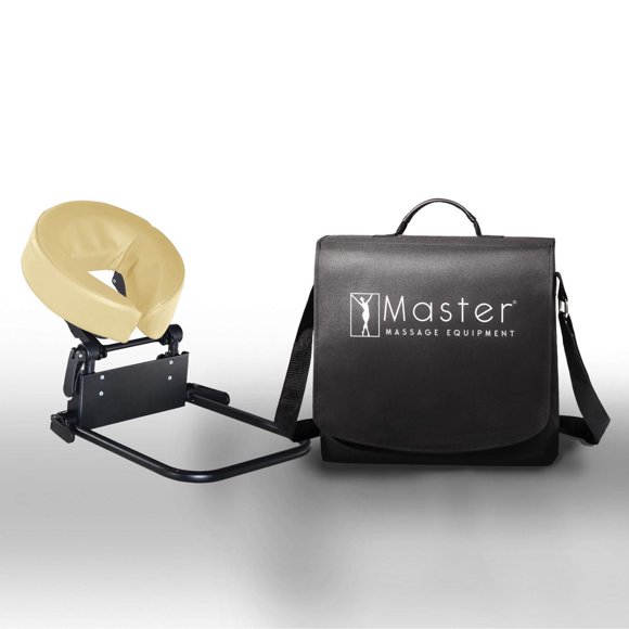 Master Massage Home Mattress Top Massage Kit Adjustable Headrest & Face Cushion Family Use Massage Equipment - Cream