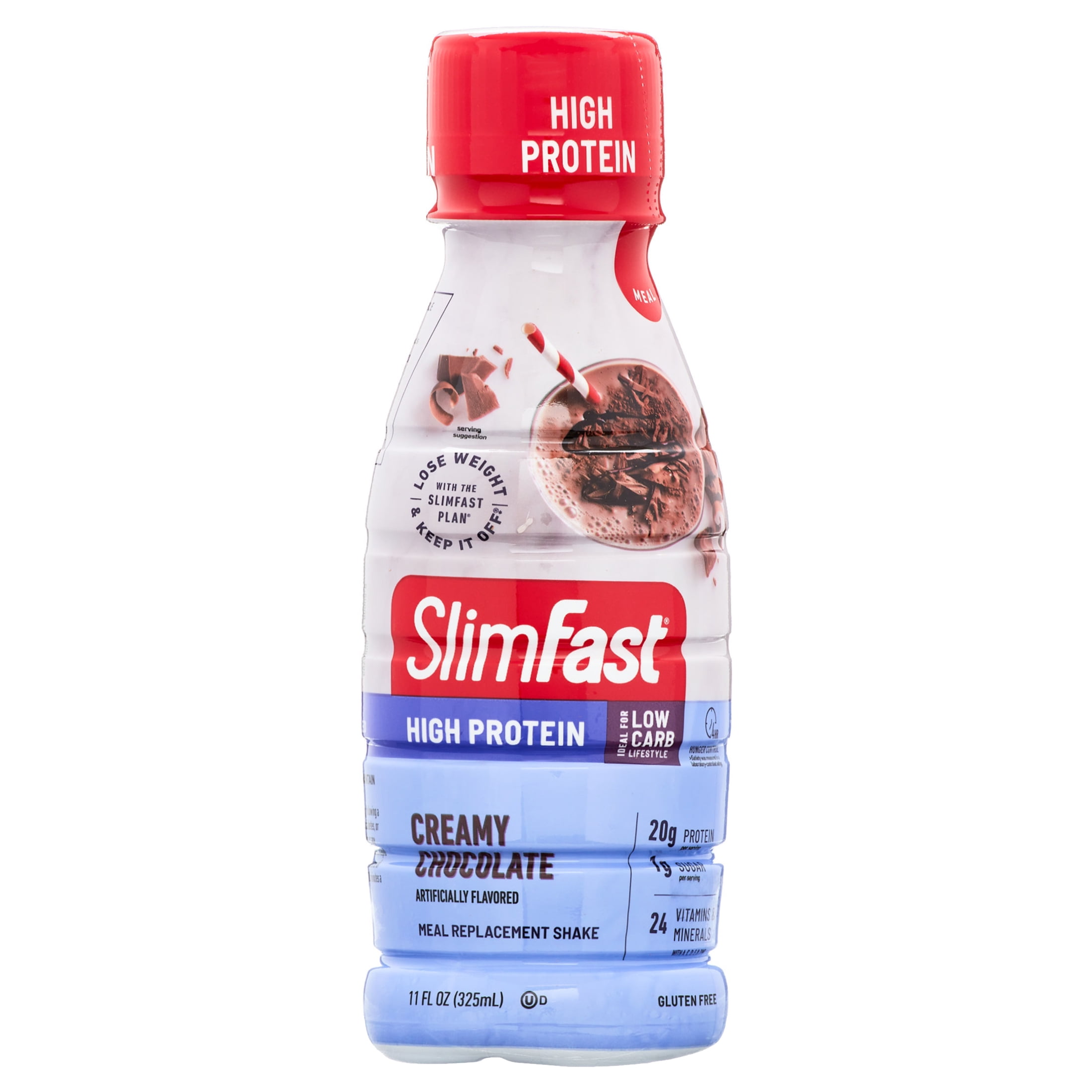 Slimfast Advanced Nutrition Creamy Chocolate High Protein Smoothie - 11.01 oz canister