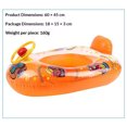 thumbnail image 2 of Car Shaped Swimming Ring Extended Swimming Seat (Orange), 2 of 10