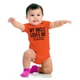 thumbnail image 4 of Uncle Loves Me Bought This One Piece Romper Boys or Girls Infant Baby Brisco Brands 6M, 4 of 7
