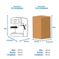 thumbnail image 4 of Cafetera para Espresso Hamilton Beach Slide & Lock Bomba Italiana de 15 Bares Color Blanco, 4 of 6