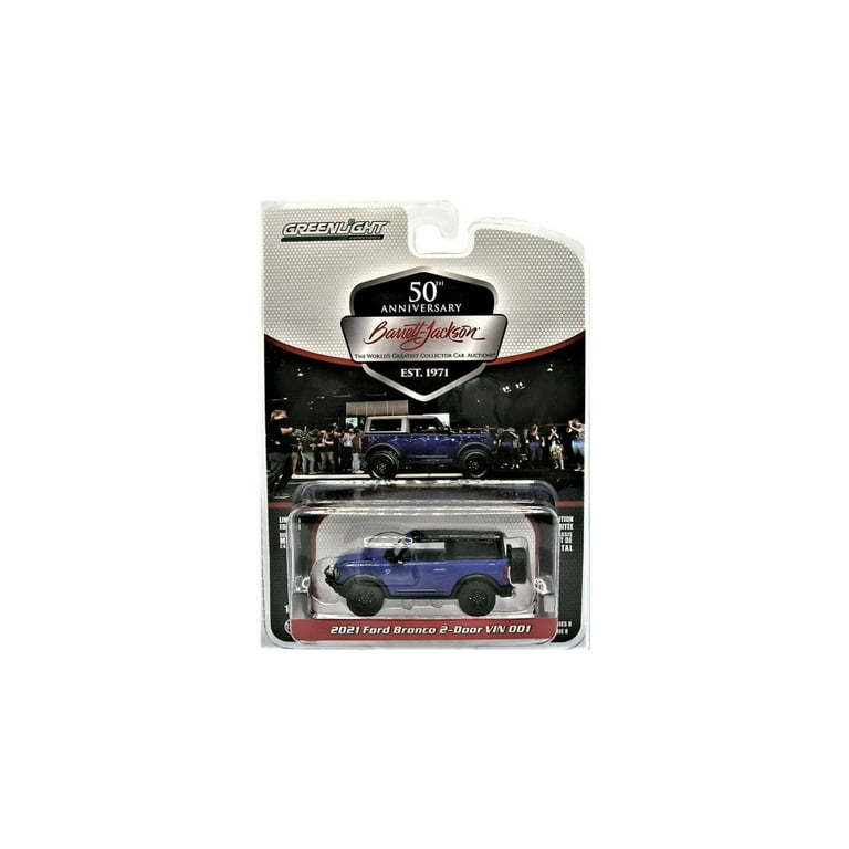 2021 Ford Bronco 2-Door VIN #001 (Lot #3008), Lightning Blue