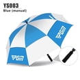 thumbnail image 1 of Golf Umbrella Sun Protection And Rain Double Layer Wear Resistant Fiberglass Material Spring And Summer Automatic Manual Manual Blue, 1 of 6