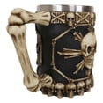 thumbnail image 2 of Ebros Large Skeletal Cross Bones Skull Beer Stein Tankard Coffee Cup Mug 12oz, 2 of 9