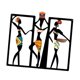 thumbnail image 2 of Decoración de pared africana, arte colgante, adorno de regalo de inauguración de la casa, escultura de pared de danza de mujeres africanas para, 2 of 9