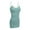 Dusty Sage, variant on Women & Juniors Basic Layering Built in Bra Spaghetti Strap Long Cami Top Tank