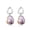 Purple, variant on 9-10mm Baroque Freshwater Pearl Earrings for Women, 925 Sterling Silver Dangle Earrings, Cultured Irregular Pearls Valentine's Day Jewelry Gift