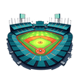 thumbnail image 3 of cartoon Baseball Stadium Stickers, Waterproof Baseball Stadium Sticker for Water Bottle Laptop Phone Cases Planner Skateboard Luggage Helmet Party Favor Decor, Ideal for Adults Teens Teacher Rewards, 3 of 9