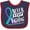 Navy and Red, variant on Inktastic Never Stop Fighting Suicide Prevention Awareness Ribbon Boys or Girls Baby Bib
