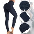 thumbnail image 3 of Fitness Mallas de levantamiento de glúteos para mujer, pantalones de entrenamiento, medias de compresión (M azul real) Tmvgtek Para Estrenar, 3 of 9