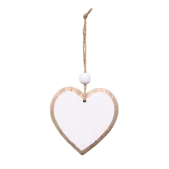WINDLAND Hanging Ornament Wooden Wood Heart for Valentines Day and Living Room Decoration