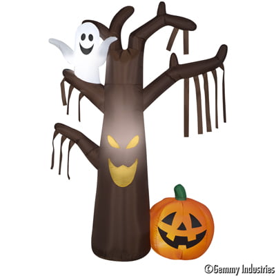 Way to Celebrate Airblown Inflatable 7 Feet Spook Tree Scene