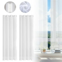 Ctnporpo Home Decor Window Curtains Drape 2Pcs Panels Home Textiles Blackout Curtain Sheer Curtain