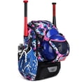 thumbnail image 3 of LYMAYTER Baseball Durable Zipper Design Oxford Baseball Backpack with Shoe Compartment for Sports Activity, 3 of 8