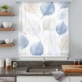 thumbnail image 5 of Blue Sage Green Leaves Sheer Curtains 84 Inches Long, Spring Botanical Watercolor Light Filering Curtains, Breathable Simi Curtain Privacy Drapes for Living Room Bedroom Lightweight Window Treatment, 5 of 9