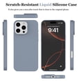 thumbnail image 2 of Apple iPhone 16 Pro Max Shockproof Silicone Case, Rugged Soft Gel Rubber Cover, Ultra Slim Anti-Scratch Design with Microfiber Lining, Protective Phone Case for iPhone 16 Pro Max-Gray, 2 of 7