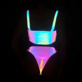 thumbnail image 4 of Swimsuit Bikini Set Colorful glowing swimsuit Two Piece Bikini XS, 4 of 5