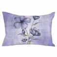 thumbnail image 2 of Purple Floral Standard Size Pillow Cover,Pillowcase Protectors with Zipper,Breathable Decorative Throw Pillow Case Cover,Vintage Botanical Gradient Pastel Painting Pillow Shams for Couch 20x26Inch, 2 of 8