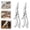 2pcs, variant on Stainless Steel Bone-Cut Kitchen Scissors, Heavy Duty Kitchen Scissors for Bone Cutting, Multi-Function Snips for Chicken, Meat, Fish, Vegetables
