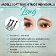 thumbnail image 3 of Pestañas postizas Ardell Soft Touch Trios, largas, negras, paquete de 4, 3 of 4