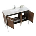 thumbnail image 3 of Fine Fixtures  Oakville Bathroom Vanity  with White Ceramic Sink Walnut Ebony - Chrome Hardware 42 Inch, 3 of 7