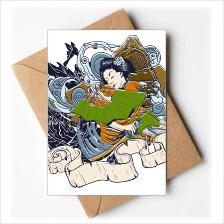 Japan Kimono Woman Greeting Cards You are Invited Invitations