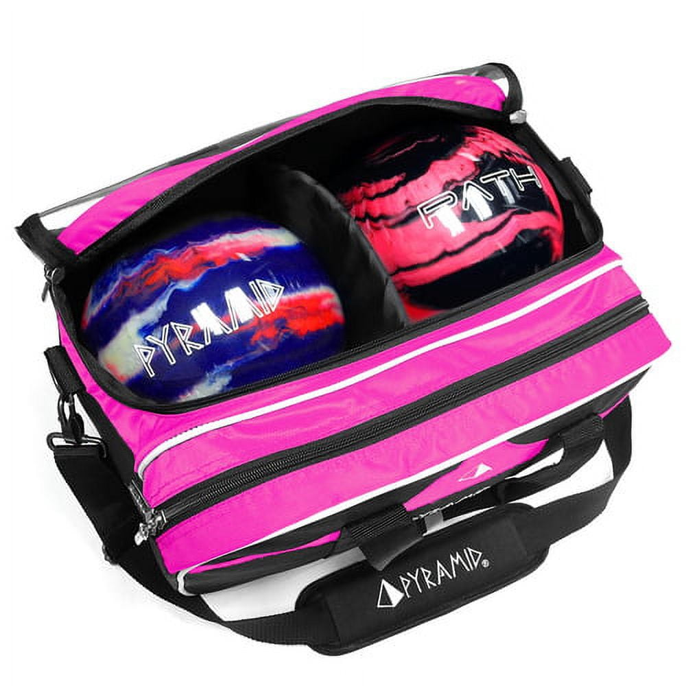 Pyramid Path Double Tote Plus Clear Top Bowling Bag (Holds Shoes) Bowling Bag