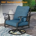 thumbnail image 6 of Sophia&William 5 Seat Patio Conversation Set Outdoor Furniture Set Outside Sofa with Marble Table, Pacific Blue, 6 of 8