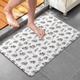 thumbnail image 4 of White Cow Milk Pattern Bathroom Rugs Mat,Non Slip Microfiber Bathroom Rug,Rubber Backing,Soft Bathroom Mats for Bathroom Floor,Tub and Shower,20x32in(50x80cm), 4 of 5