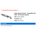 thumbnail image 2 of Knock Sensor Harness - Compatible with 2008 - 2018 Toyota Sequoia 2009 2010 2011 2012 2013 2014 2015 2016 2017, 2 of 2