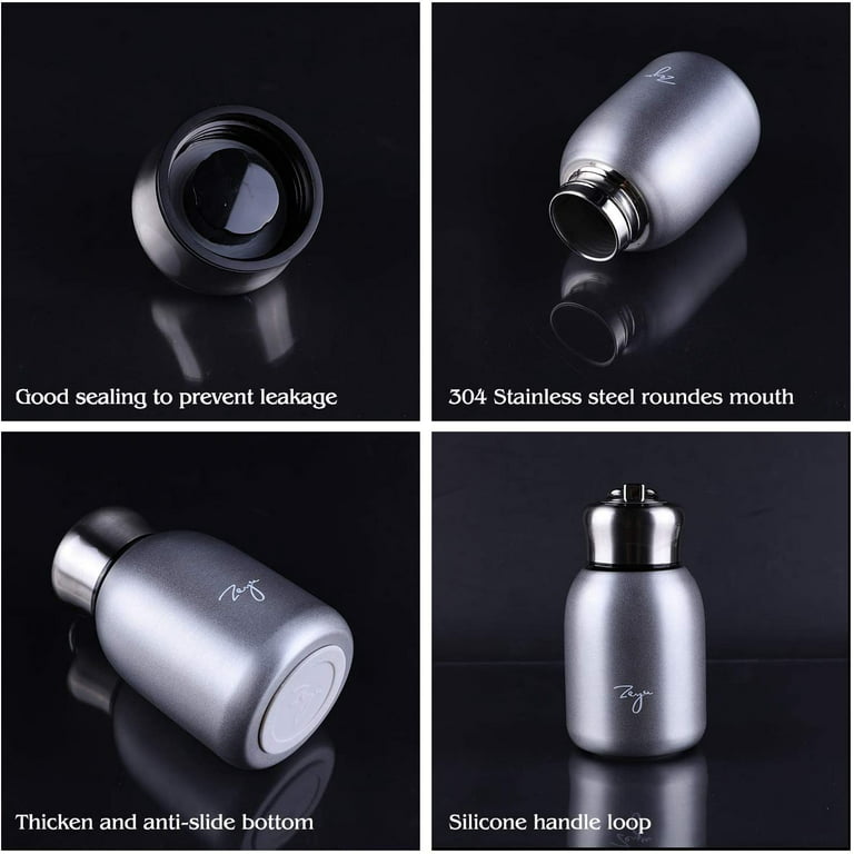 Homgreen Mini Thermal Mug, Mini Thermos Mug Leak Proof Vacuum Flasks Travel  Thermos Cup Portable Stainless Steel Drink Water Bottle for Indoor and  Outdoor 320ml 