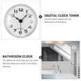 thumbnail image 3 of BRIGHTFUFU 1Pc Waterproof Wall Clock Bathroom Mute Wall Clock Suction Cup Hanging Clock, 3 of 8
