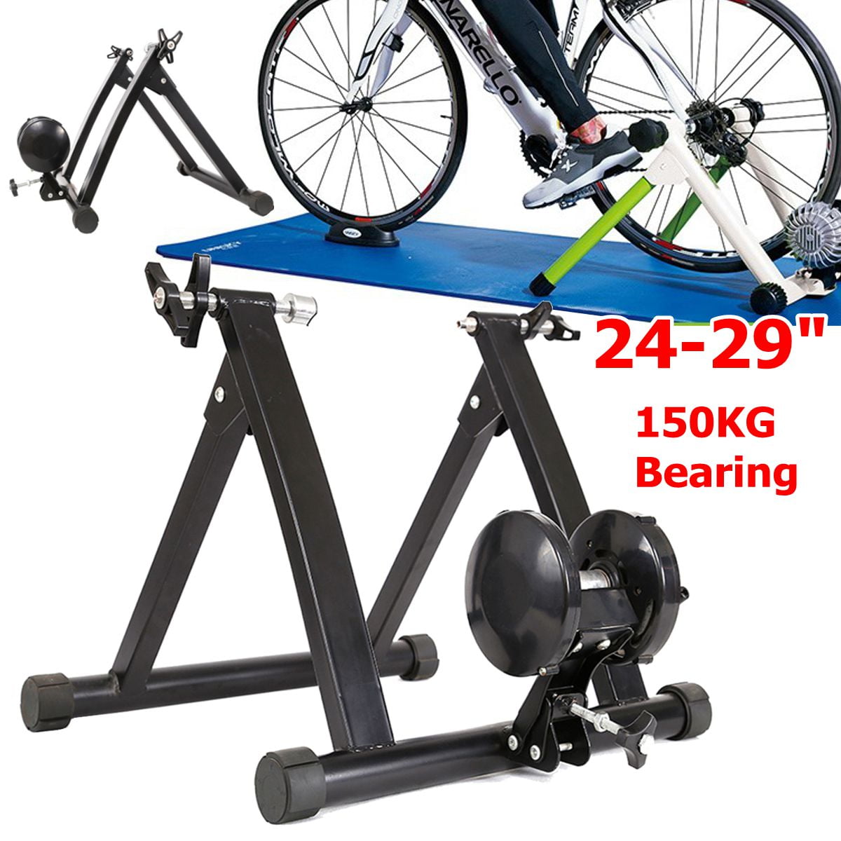sportneer steel bike bicycle exercise trainer stand