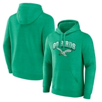 Men's Fanatics Kelly Green Philadelphia Eagles Gridiron Classics Go Birds Vintage Arch Pullover Hoodie